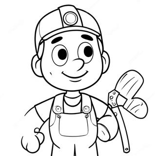 Kleurplaat Van Handy Manny Met Gereedschap 22683-17935