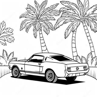 Ford Mustang Kleurplaten