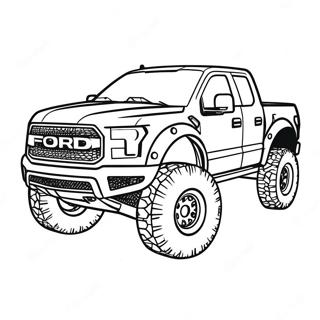 Ford Raptor Truck Kleurplaat 22892-18077