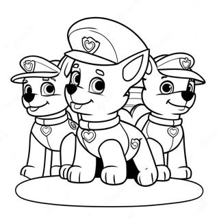 Paw Patrol Valentijnsdag Kleurplaat 22942-18117