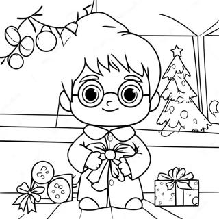 Harry Potter Kerst Kleurplaat 22982-18142