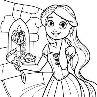 Rapunzel En Flynn Kleurplaten