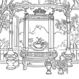 Chinoiserie Kleurplaten