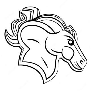 Broncos Logo Kleurplaat 23352-18449