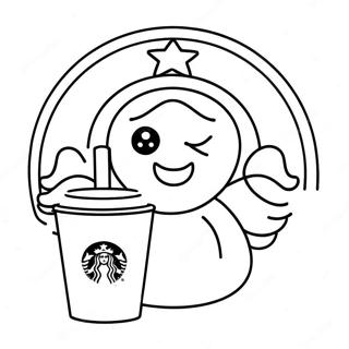 Starbucks Kawaii Kleurplaat 23382-18464