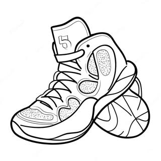 Coole Basketbalschoen Ontwerp Kleurplaat 23813-18811