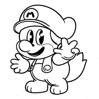 Cappy Met Mario Kleurplaat 24323-19222