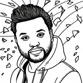 The Weeknd Kleurplaten