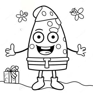 Spongebob Kerst Kleurplaat 2470-1965