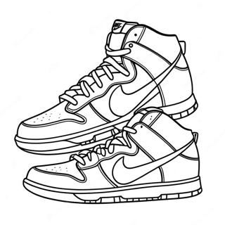 Nike Dunks Kleurplaten