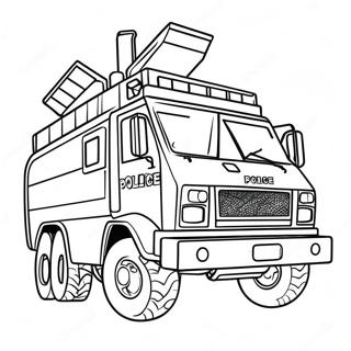 Swat Truck Kleurplaten