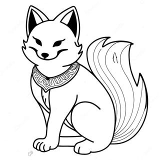 Kitsune Kleurplaten