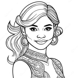 Zendaya Kleurplaten