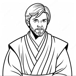 Jonge Obi Wan Kenobi Kleurplaat 26505-20956