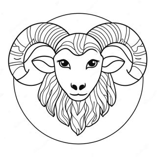 Ram Zodiac Sign Kleurplaat 26814-21190