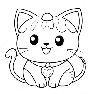 Schattige Anime Kat Kleurplaat 26925-21285