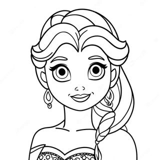 Elsa Halloween Kleurplaten