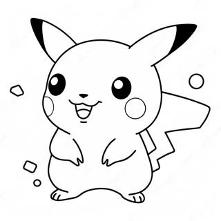 Schattige Chibi Pikachu Kleurplaat 28765-22717