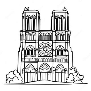 Notre Dame Kleurplaten