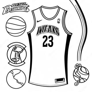 Nba Shirt Kleurplaten