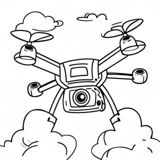 Vliegende Drone In De Lucht Kleurplaat 29545-23333