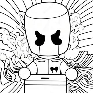 Dj Marshmello Kleurplaat 30604-24201