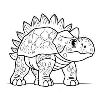 Ankylosaurus Kleurplaat 30614-24197