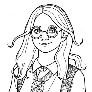 Luna Lovegood Kleurplaten