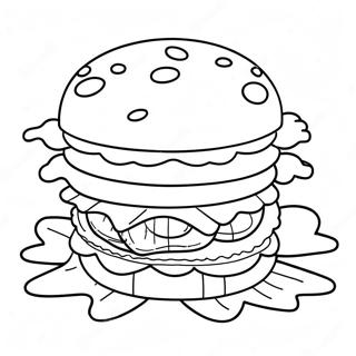 Krabby Patty Kleurplaten