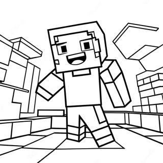 Minecraft Alex Kleurplaten