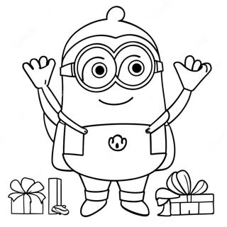 Minion Kerst Kleurplaat 31823-25168