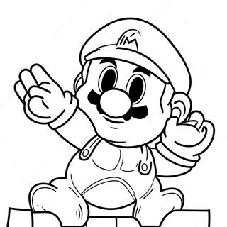 Mario Wonder Kleurplaten