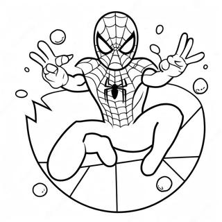 Kleurplaat Van Spiderman Paasei Jacht 32303-25542