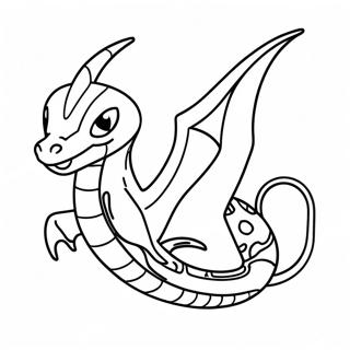 Vliegende Rayquaza Kleurplaat 32704-25854