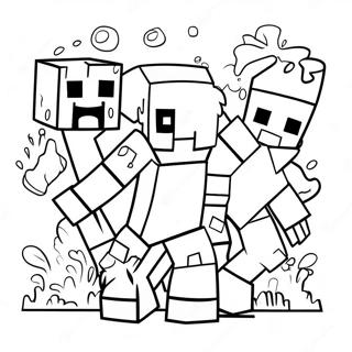 Kleurplaat Van Minecraft Mutant Mobs 32753-25889