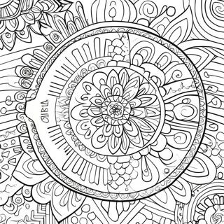 Hipster Esthetische Mandala Kleurplaat 32843-25961