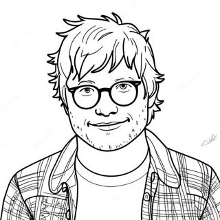 Ed Sheeran Kleurplaat 33023-26097