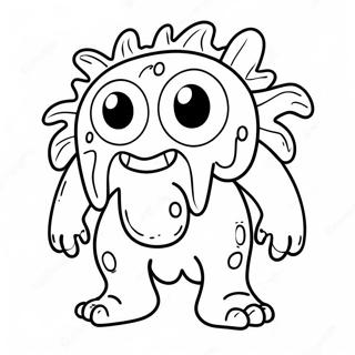 Grappig Ziek Monster Kleurplaat 33214-26258