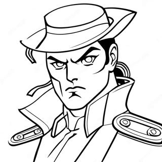 Jotaro Kujo In Actie Kleurplaat 33994-26873