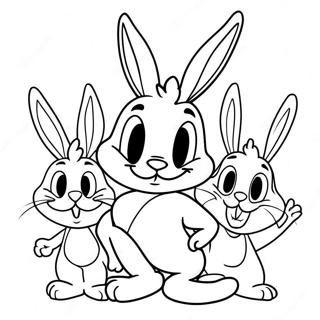 Bugs Bunny En Vrienden Kleurplaat 34204-27061