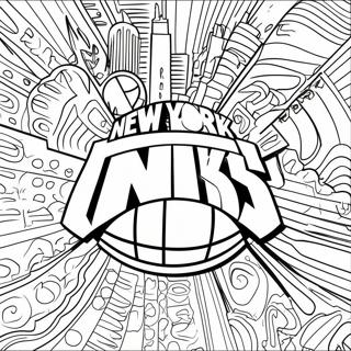 New York Knicks Logo Kleurplaat 34953-27642