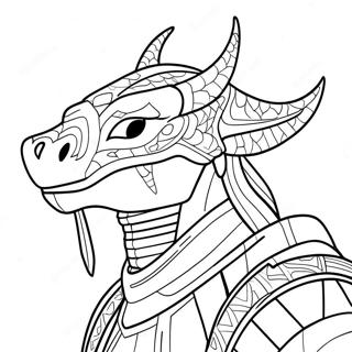 Skyrim Dragonborn Kleurplaat 34993-27673