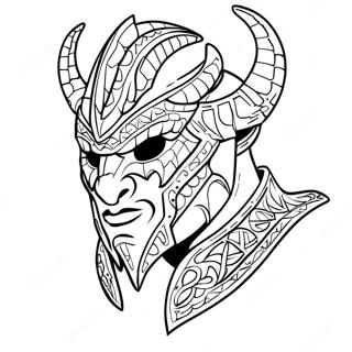 Skyrim Dragonborn Kleurplaat 34993-27675