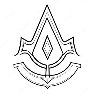 Kleurplaat Van Het Assassins Creed Logo 35863-28349