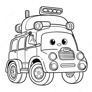 Robocar Poli Kleurplaten