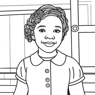 Ruby Bridges Kleurplaten