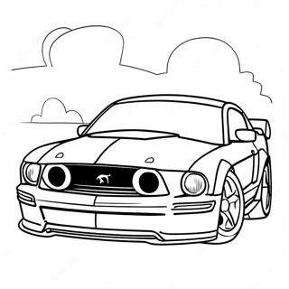 Mustang Gt Mustang Kleurplaten