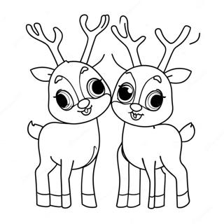 Rudolph En Clarice Kleurplaten