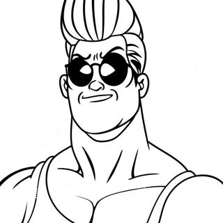 Johnny Bravo Kleurplaten