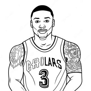 Damian Lillard Kleurplaten